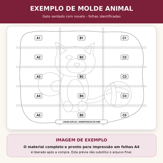 Molde Tapete Animal
